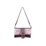 Bolso Bandolera de Piel para Mujer con Efecto Brillante y Hebilla Decorativa - Imagen 5