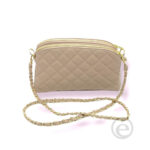 Bolso de piel con asa larga estilo cadena - Imagen 4