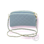 Bolso de piel con asa larga estilo cadena - Imagen 5