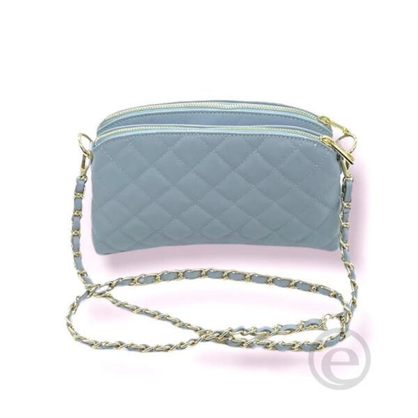 Bolso de piel con asa larga estilo cadena - Imagen 5