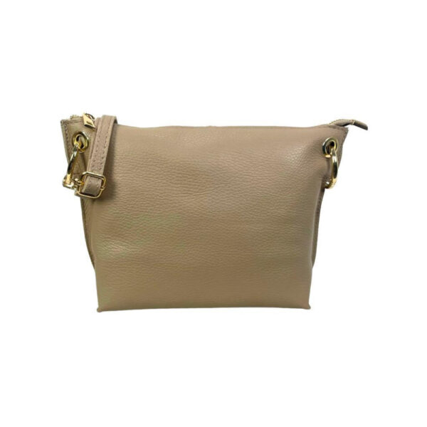 Bolso de Piel de Grano con Cremallera y Bolsillo trasero para Mujer - Imagen 8
