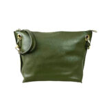 Bolso de Piel de Grano con Cremallera y Bolsillo trasero para Mujer - Imagen 11