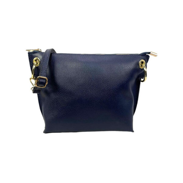 Bolso de Piel de Grano con Cremallera y Bolsillo trasero para Mujer - Imagen 14