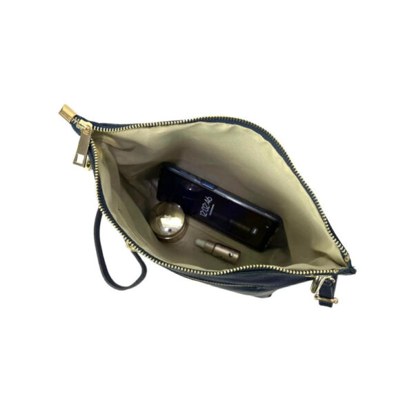 Bolso de Piel de Grano con Cremallera y Bolsillo trasero para Mujer - Imagen 16