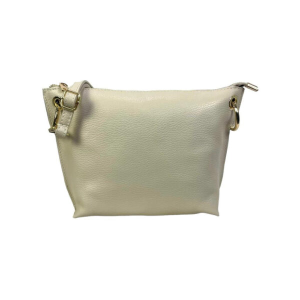 Bolso de Piel de Grano con Cremallera y Bolsillo trasero para Mujer - Imagen 4