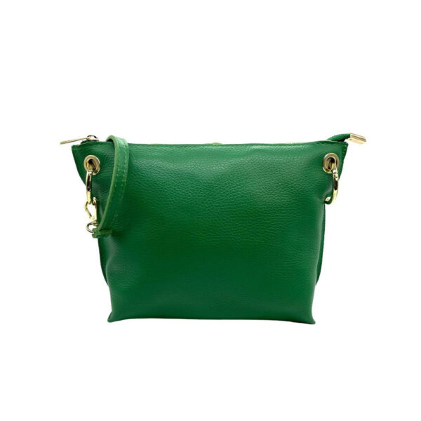 Bolso de Piel de Grano con Cremallera y Bolsillo trasero para Mujer - Imagen 20