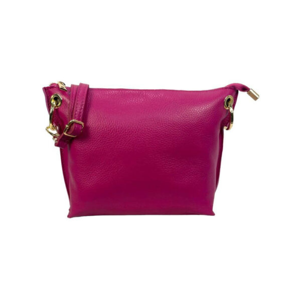 Bolso de Piel de Grano con Cremallera y Bolsillo trasero para Mujer - Imagen 5