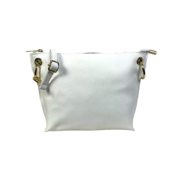 Bolso de Piel de Grano con Cremallera y Bolsillo trasero para Mujer - Imagen 6