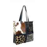 Bolso Shopper de Piel Animal Print con Diseño Exclusivo Mujer - Imagen 18
