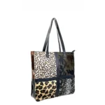 Bolso Shopper de Piel Animal Print con Diseño Exclusivo Mujer - Imagen 19