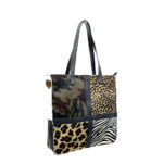 Bolso Shopper de Piel Animal Print con Diseño Exclusivo Mujer - Imagen 15