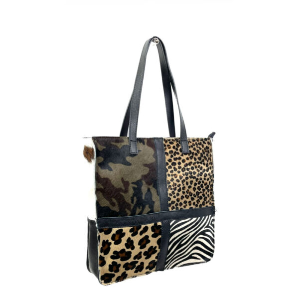 Bolso Shopper de Piel Animal Print con Diseño Exclusivo Mujer - Imagen 15