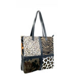 Bolso Shopper de Piel Animal Print con Diseño Exclusivo Mujer - Imagen 20