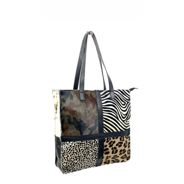Bolso Shopper de Piel Animal Print con Diseño Exclusivo Mujer - Imagen 21