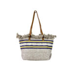 Bolso Shopper Mujer tipo Alfombra con Asas Largas y Flecos Decorativos - Imagen 4