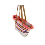 Bolso Shopper Mujer tipo Alfombra con Asas Largas y Flecos Decorativos - Imagen 6