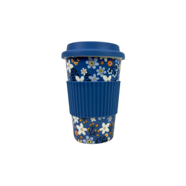 Taza de Cerámica con Tapa de Silicona y Protector de Mano para Mujer - Imagen 4