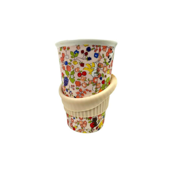 Taza de Cerámica con Tapa de Silicona y Protector de Mano para Mujer - Imagen 7