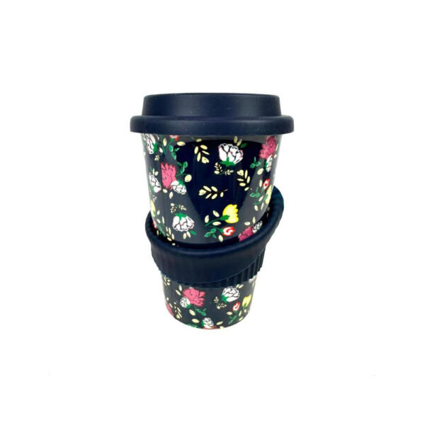 Taza de Cerámica con Tapa de Silicona y Protector de Mano para Mujer - Imagen 9