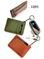 Tarjetero Sintético de Mujer con Cremallera y Llavero de Anilla - Imagen 2