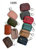 Monedero Sintético de Mujer con Llavero de Anilla y Espacio para Tarjetas