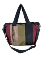 Amplio Bolso de Nylon Acolchado y Multicolor con Bolsillo Trasero para Mujer - Imagen 2