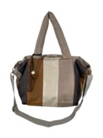 Amplio Bolso de Nylon Acolchado y Multicolor con Bolsillo Trasero para Mujer - Imagen 3