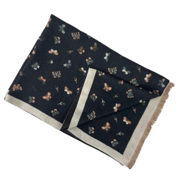 Bufanda de Lana con Diseño de Mariposas y Gran Calidad para Mujer - Imagen 9