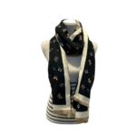 Bufanda de Lana con Diseño de Mariposas y Gran Calidad para Mujer - Imagen 2