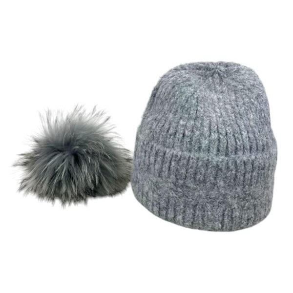 Gorro de Lana, Cashmere y Pelo Natural con Gran Calidad para Mujer - Imagen 10