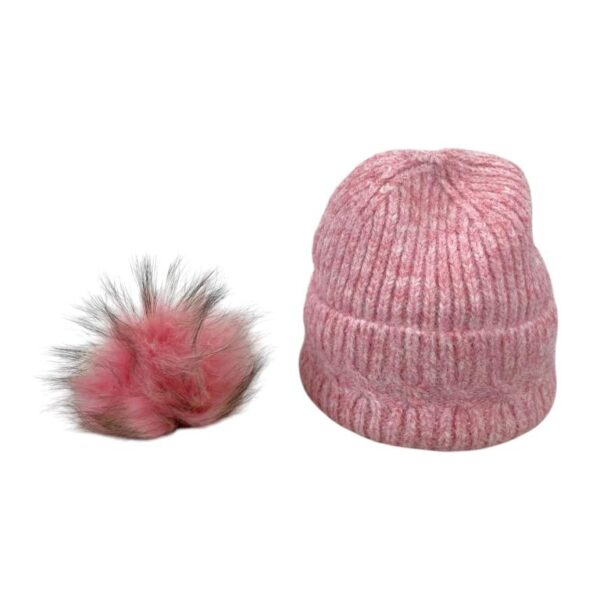 Gorro de Lana, Cashmere y Pelo Natural con Gran Calidad para Mujer - Imagen 11