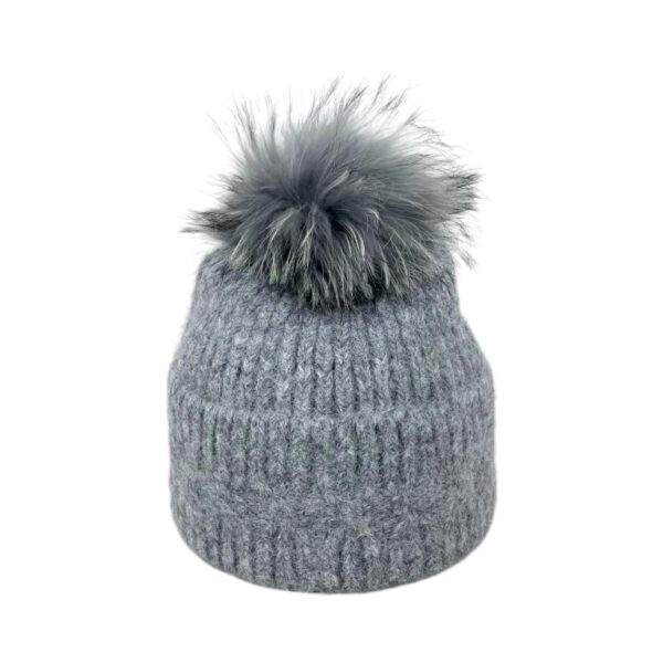 Gorro de Lana, Cashmere y Pelo Natural con Gran Calidad para Mujer - Imagen 5