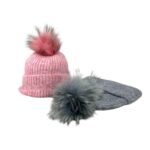 Gorro de Lana, Cashmere y Pelo Natural con Gran Calidad para Mujer - Imagen 9