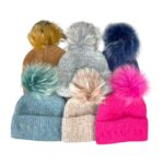 Gorro de Lana, Cashmere y Pelo Natural con Gran Calidad para Mujer - Imagen 2