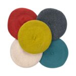 Preciosa Boina de Lana para Mujer con Colores Lisos y Talla Única - Imagen 2