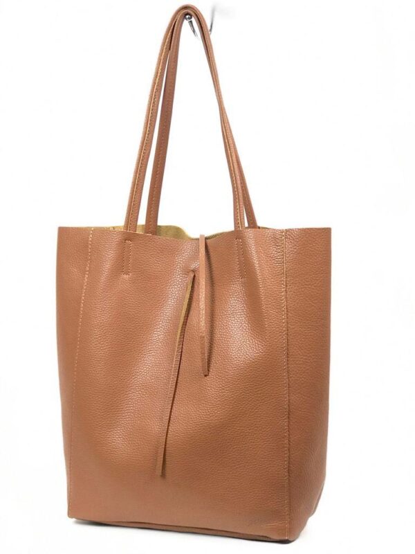 Bolso Universitario tipo Shopper de Piel con Gran Capacidad y 2 Asas Largas Mujer - Imagen 4