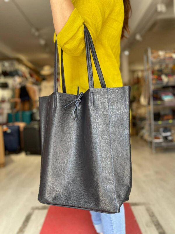 Bolso Universitario tipo Shopper de Piel con Gran Capacidad y 2 Asas Largas Mujer - Imagen 2