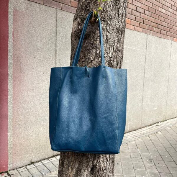 Bolso Universitario tipo Shopper de Piel con Gran Capacidad y 2 Asas Largas Mujer - Imagen 3