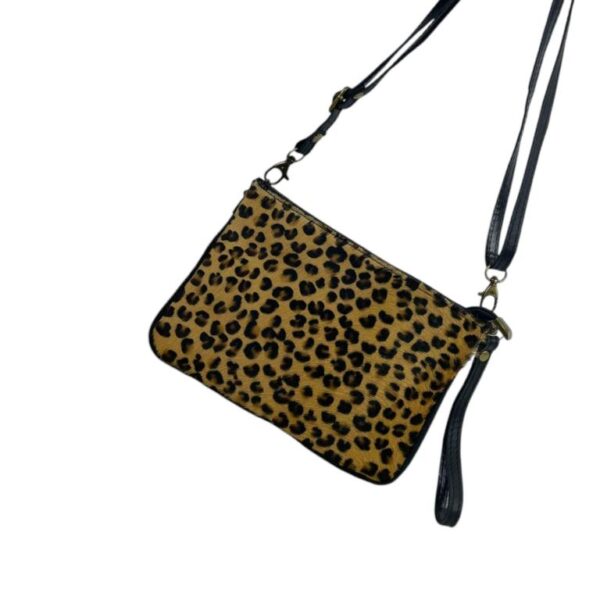 Bolso Bandolera de Piel Italiana con Pelo Natural y Asa Corta para Mujer - Imagen 5