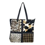 Bolso Shopper de Piel Animal Print con Diseño Exclusivo Mujer