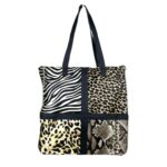 Bolso Shopper de Piel Animal Print con Diseño Exclusivo Mujer - Imagen 9