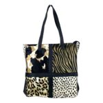 Bolso Shopper de Piel Animal Print con Diseño Exclusivo Mujer - Imagen 5