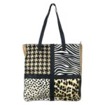 Bolso Shopper de Piel Animal Print con Diseño Exclusivo Mujer - Imagen 6