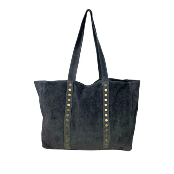 Bolso Shopper de Piel Serraje con Tachuelas y Asas Largas - Imagen 15
