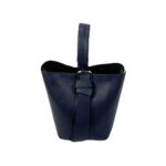 Bolso Tipo Cubo de Piel Italiana con Lazo Decorativo y Bolso Interior para Mujer - Imagen 15