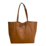 Amplio Bolso Shopper Universitario en Piel para Mujer con 2 Asas Largas - Imagen 12