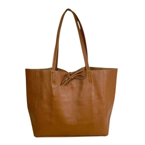 Amplio Bolso Shopper Universitario en Piel para Mujer con 2 Asas Largas - Imagen 12