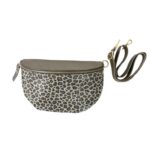 Riñonera de Piel Italiana con Diseño Animal Print y Cremallera para Mujer - Imagen 5