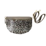 Riñonera de Piel Italiana con Diseño Animal Print y Cremallera para Mujer - Imagen 6