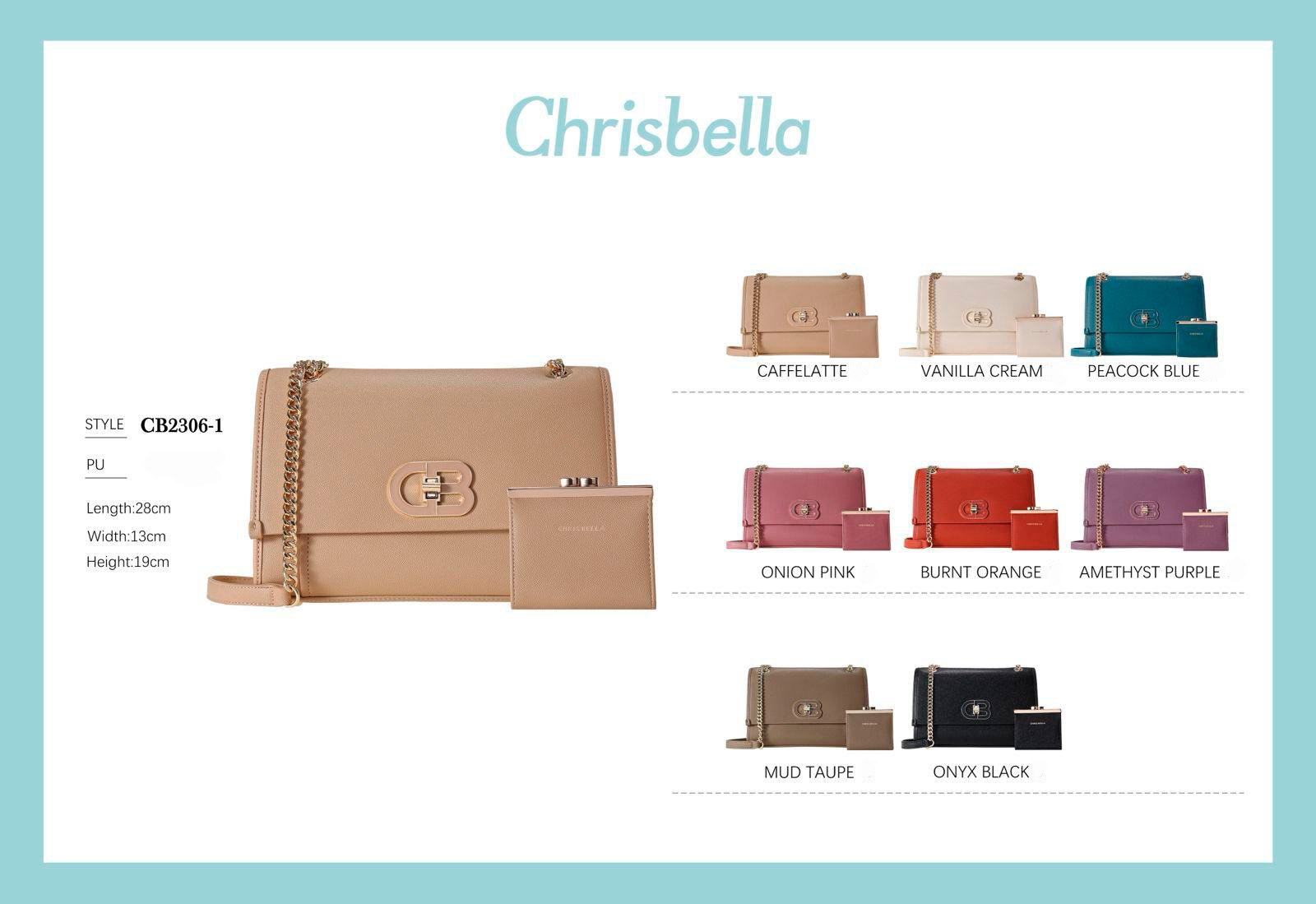 Bolso Bandolera en Piel Sintética con Compartimento Frontal y Monedero Extra